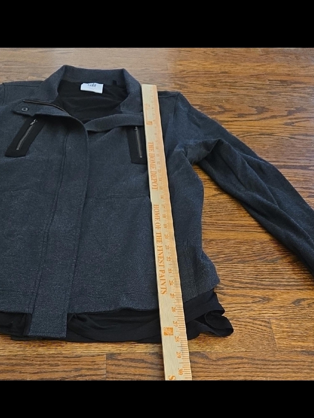 CAbi 3184 Love Carol Flight Moto Mesh Back Jacket Sz Large Like New - Picture 9 of 11